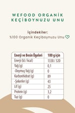 Wefood Organik Keçiboynuzu Unu 320 gr