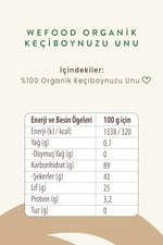 Wefood Organik Keçiboynuzu Unu 320 gr