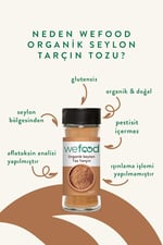 Wefood Organik Seylon Tarçın Tozu 45 gr 2'li