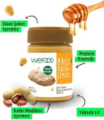 Wefood Şekersiz Ham Ballı Fıstık Ezmesi 300 gr