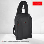 WENGER 611876 - Monosling Omuz Çantası 36 cm Siyah, Siyah, Ölçü Birimi, Rucksack