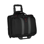 WENGER Granada Trolley dizüstü bilgisayar çantası, 15,6 inçe kadar dizüstü bilgisayar, tekerlekli evrak çantası, düzenleyici, 29 l, kadın, erkek, ofis, iş, seyahat, üniversite, siyah, 600659, Siyah,
