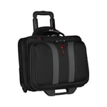 WENGER Granada Trolley dizüstü bilgisayar çantası, 15,6 inçe kadar dizüstü bilgisayar, tekerlekli evrak çantası, düzenleyici, 29 l, kadın, erkek, ofis, iş, seyahat, üniversite, siyah, 600659, Siyah,