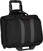 WENGER Granada Trolley dizüstü bilgisayar çantası, 15,6 inçe kadar dizüstü bilgisayar, tekerlekli evrak çantası, düzenleyici, 29 l, kadın, erkek, ofis, iş, seyahat, üniversite, siyah, 600659, Siyah,