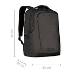 Wenger MX ECO Light dizüstü bilgisayar sırt çantası, tablet bölmeli, 16 inçe kadar dizüstü bilgisayar, 10 inçe kadar tablet, düzenleyici, 19 l, kadın, erkek, ofis, iş, seyahat, - Seçenekler: İş, Gidip