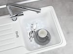 Wenko 2003010100 Lavabo Altlığı Stone Şeffaf, Plastik, Şeffaf,50 x 40 x 25 cm
