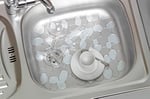 Wenko 2003010100 Lavabo Altlığı Stone Şeffaf, Plastik, Şeffaf,50 x 40 x 25 cm