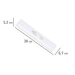 WENKO Folyo kesici Perfect-Cutter, taze tutma folyosu ve alüminyum folyo için pratik rulo, plastik folyo dağıtıcı, 38 x 5,2 x 6,7 cm, beyaz