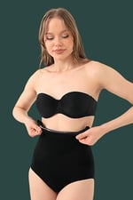 Wenupina X Model Slip Külot Korse - Siyah