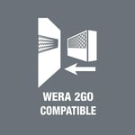 Wera 05004048001 8100 SB 8 Zyklop Metal Cırcır Seti, Değiştirme Kolu, 3/8 inç Tahrik, Metrik, 29 Parça