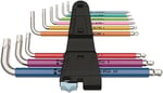 Wera 05022669001 3950/9 Hex-Plus Multicolour Stainless 1 L Anahtar Seti, Metrik, Paslanmaz Çelik, 9 Parça