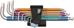 Wera 05022669001 3950/9 Hex-Plus Multicolour Stainless 1 L Anahtar Seti, Metrik, Paslanmaz Çelik, 9 Parça