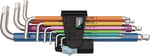 Wera 05022669001 3950/9 Hex-Plus Multicolour Stainless 1 L Anahtar Seti, Metrik, Paslanmaz Çelik, 9 Parça
