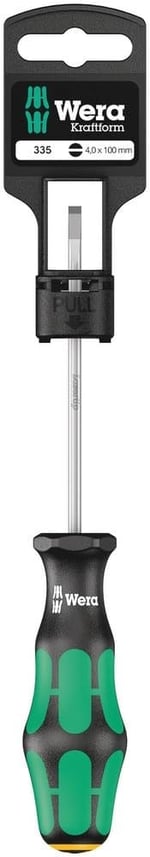 Wera 335 SB Düz Tornavida - Elektrikçi Ucu, 0,6 x 3,5 x 100 mm, 05100042001