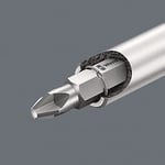 Wera 810/1 Yaylı Segmanlı Uç Tutucu, 1/4 inç x 120 mm, 05051005001, Gümüş
