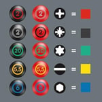 Wera – Kraftform L/S-Tornavida-Seti, 3 adet PZ PH SL – WER347735