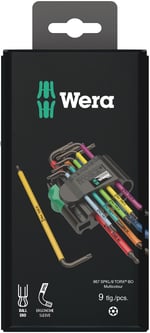 Wera Torx Takımı 967 SPKL/9 Torx BO Çok Renkli, BlackLaser, 9 Parça, 05073599001
