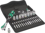 Wera Zyklop Speed Cırcır Anahtar Seti 8100 SA 6 1/4 inç Tahrik, Metrik, 28 Parça, 05004016001