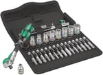 Wera Zyklop Speed Cırcır Anahtar Seti 8100 SA 6 1/4 inç Tahrik, Metrik, 28 Parça, 05004016001