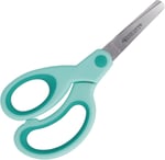 Westcott E-21586 00 Softgrip Kids Lefty çocuk makası, solaklar için, 13 cm, yuvarlak uçlu, turkuaz