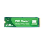 Western Digital 250GB WD Yeşil SN350 NVMe Dahili SSD Katı Hal Sürücüsü - Gen3 PCIe, M.2 2280, 2.400 MB/s'ye kadar - WDS250G2G0C