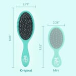 Wet Brush Orijinal Detangler Saç Fırçası, Amazon Exclusive Aqua- Ultra Yumuşak IntelliFlex Kıllar - Dolaşık Açıcı Saç Fırçası Dolaşıklıklar - Tüm Saç Tipleri (Islak ve Kuru Saç) - Kadın ve Erkek (2'li
