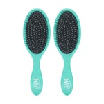 Wet Brush Orijinal Detangler Saç Fırçası, Amazon Exclusive Aqua- Ultra Yumuşak IntelliFlex Kıllar - Dolaşık Açıcı Saç Fırçası Dolaşıklıklar - Tüm Saç Tipleri (Islak ve Kuru Saç) - Kadın ve Erkek (2'li