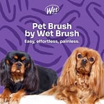 Wet Brush Ultimate Grooming Pet Brush, 2'si 1 arada çift taraflı detangling evcil hayvan fırçası – Ultra yumuşak IntelliFlex kıllar gevşek saç ve kir giderici, evcil hayvan bakım temizleme fırçası,