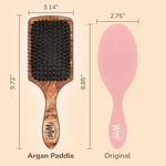 Wet Brush Yumuşak IntelliFlex Kıllı, Detangler Saç Fırçası, Tüm Saç Tipleri için Detangler - Somun, Kahverengi