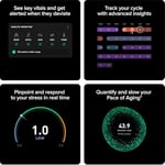 Whoop 5.0 Peak – Sağlık ve Fitness Takipçisi – 12 Aylık Üyelik – 24/7 Aktivite ve Uyku İzleyici, Kalp Atış Hızı, HRV, Stres Monitörü, Kişiselleştirilmiş Koçluk, Healthspan – 14+ Gün Pil Ömrü