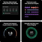 WHOOP Peak - 12 Aylık Üyelik - 5.0 Health and Fitness Giyilebilir - Kalp Hızı ile 24/7 Aktivite ve Uyku Takipçisi, HRV, Stres Monitörü, Kişiselleştirilmiş Koçluk, Healthspan - 14 Gün Pil Ömrü