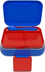 Wiggle Bento 1030ml Lunchbox HotWheels Lisanslı Tek Katlı 2 Bölmeli Paslanmaz Çelik Sefer Tası Yemek Kutu
