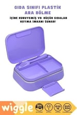 Wiggle Bento 1030ml Lunchbox Tek Katlı 2 Bölmeli Paslanmaz Çelik Sefer Tası Yemek Kutusu