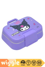 Wiggle Bento Lunchbox Kuromi Tek Katlı 2 Bölmeli Paslanmaz Çelik Sefer Tası