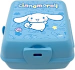 Wiggle Cinnamoroll Temalı Lisanslı 4 Bölmeli Plastik Çocuk Beslenme Kutusu - Yemek Saklama Kabı Kaşık ve Çatallı