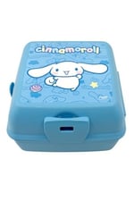 Wiggle Cinnamoroll Temalı Lisanslı 4 Bölmeli Plastik Çocuk Beslenme Kutusu - Yemek Saklama Kabı Kaşık ve Çatallı