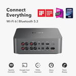 WiiM Ultra Müzik Flama ve Dijital Preamp | 3,5 inç Dokunmatik Ekran, Chromecast ve Alexa ile Uyumlu, Stream Spotify, Amazon Müzik, Gelgit ve Daha Fazlası | HDMI ARC, Fono Girişi ve Kulaklık Çıkışı |