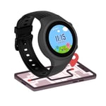 Wiky Watch 5S Çocuk Akıllı Saat - Görüntülü Arama, GPS, SOS, Sağlık Takibi, Nabız Ölçer, Spo2Ölçer, Güvenli Alan, Adımsayar, Gorilla Glass Dokunmatik Ekran, Güvenli Liste, IP67 Suya Dayanıklı (Siyah)