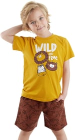 Wild Erkek Çocuk T-shirt Şort Takım