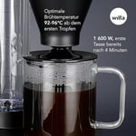 Wilfa PERFORMANCE COMPACT Filtre Kahve Makinesi - 1600W - 1L Su Tankı - Çift duvarlı filtre tutucu - Ayarlanabilir akış hızı - Sıcak tutma fonksiyonu - Damlama durdurma ve otomatik kapanma