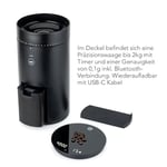 Wilfa SVART UNIFORM+ Elektrikli Kahve Öğütücü I 41 Öğütme Derecesi I 58 mm Paslanmaz Çelik Düz Öğütme Başlığı I Tartı Dahil I Zamanlayıcı ve Otomatik Durdurma I Antistatik Kap I Uygulama Kontrolü I