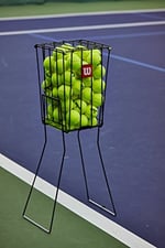Wilson 75 tenis Kugelkorb, siyah, Einheitsgrã boyutları