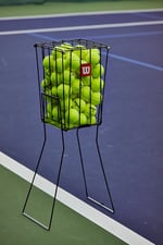 Wilson 75 tenis Kugelkorb, siyah, Einheitsgrã boyutları