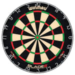 WINMAU Darts Blade 6 Professional Bristle Dartboard with Official tournament specifications | Endorsed by the PDC