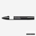 Winsor & Newton 0203380​ ProMarker profesyonel mizanpaj kalemi - 2 uç, ince ve geniş, çizimler, tasarım ve mizanpaj için - Soğuk gri 0