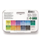 Winsor & Newton 390658 Cotman Fırça Kalem Seti - Cep Boyutunda Set, 12 Sulu Boya - Renk, 1 Karıştırma Paleti