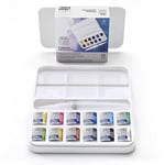 Winsor & Newton 390658 Cotman Fırça Kalem Seti - Cep Boyutunda Set, 12 Sulu Boya - Renk, 1 Karıştırma Paleti