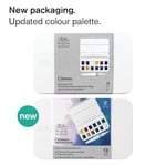 Winsor & Newton 390658 Cotman Fırça Kalem Seti - Cep Boyutunda Set, 12 Sulu Boya - Renk, 1 Karıştırma Paleti
