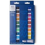 Winsor & Newton 390665 Cotman Suluboya Seti, Mükemmel Şeffaflık, Renk Dayanıklılığı ve Canlı Renkler için İşlenebilirlik - Başlangıç Seti 20 Renk 5 ml Tüplerde