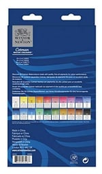 Winsor & Newton 390665 Cotman Suluboya Seti, Mükemmel Şeffaflık, Renk Dayanıklılığı ve Canlı Renkler için İşlenebilirlik - Başlangıç Seti 20 Renk 5 ml Tüplerde